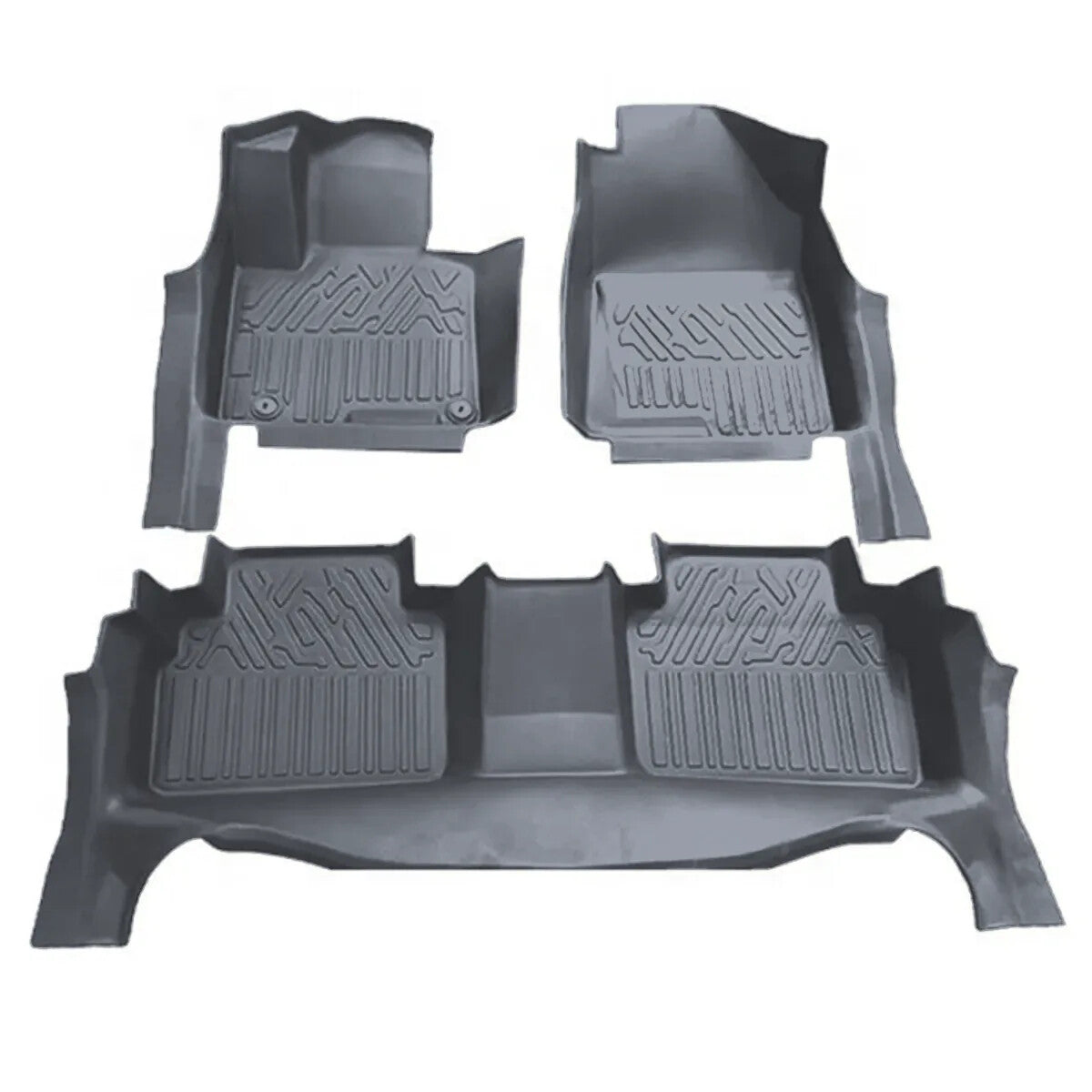 Kit de tapis intérieurs 3D pour pick-up en gris